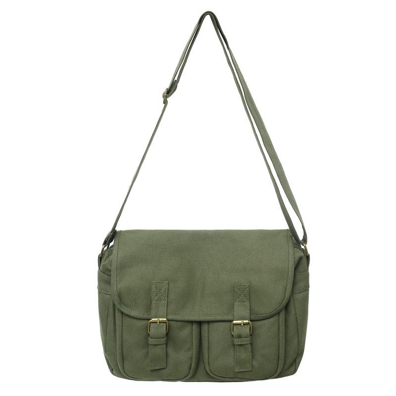 Genți de umăr casual din pânză pentru femei, genți de mesager școlare pentru femei, cu buzunare multiple, cu clapă și cataramă, unisex, pentru studenți, rucsac crossbody pentru cărți