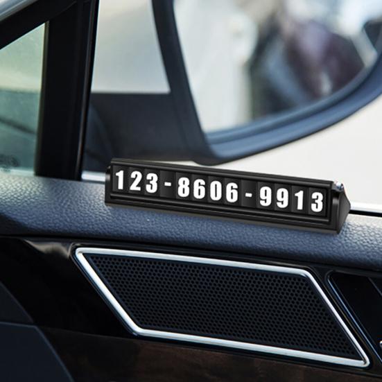 Cartelă de parcare cu oprire temporară a mașinii triunghiulare Placă luminoasă de afișare a numărului de telefon