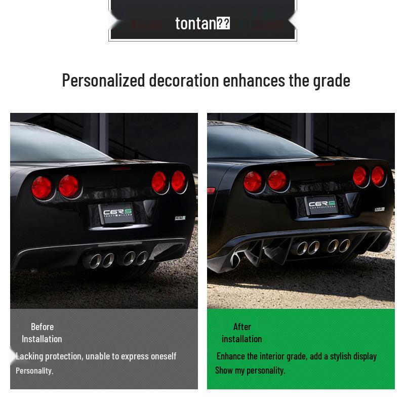 Carbon Fiber Rear Diffuser Lip for 05-13 Chevrolet Corvette C6