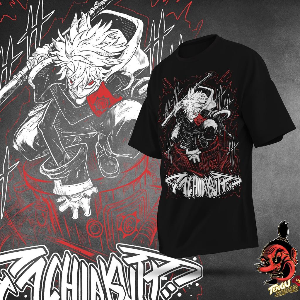 Japanisches Anime Gachiakuta Print T-Shirt Baumwolle Hohe Qualität Herren Oversized Hip Hop Anime Kurzarm Streetwear Herrenbekleidung Straße Kurzarm