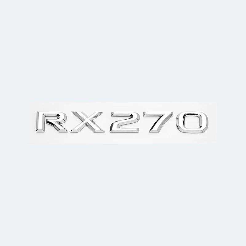 3D Chrome Glossy Black ABS RX200t RX270 RX300 RX350 RX450h RX450hL HYBRID Emblem for LEXUS Car Trunk Trunk Rear Logo Sticker