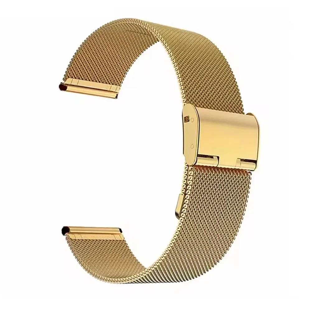 22mm Metal Milanese Watchband For Realme Watch 5/Realme S2 S S Pro Stainless Steel Replacement Strap For Realme 2 2 Pro/3 3 Pro