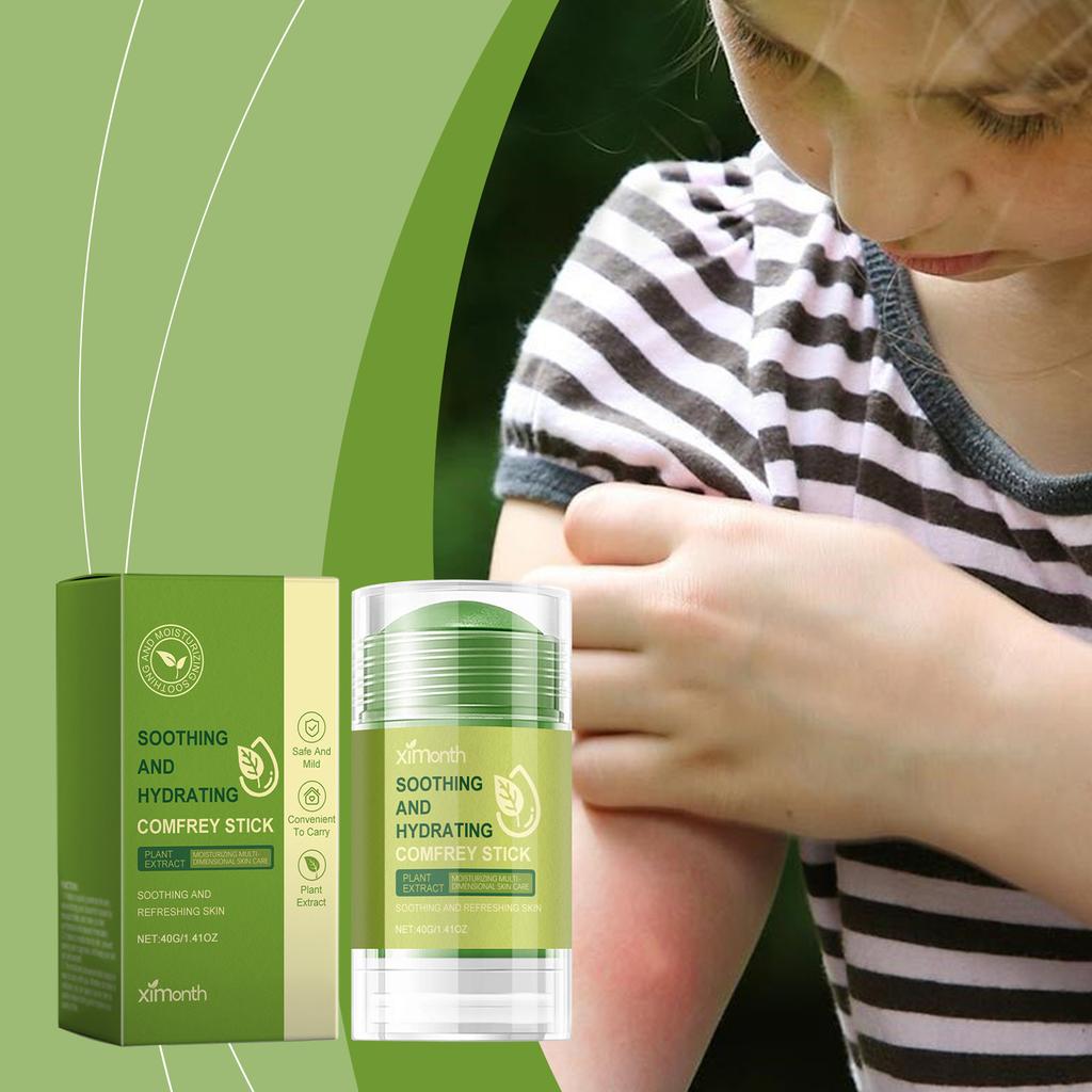 XIMONTH Comfortable Moisture-Locking Comfrey Stick Gentle Herbal Cooling Care Stick