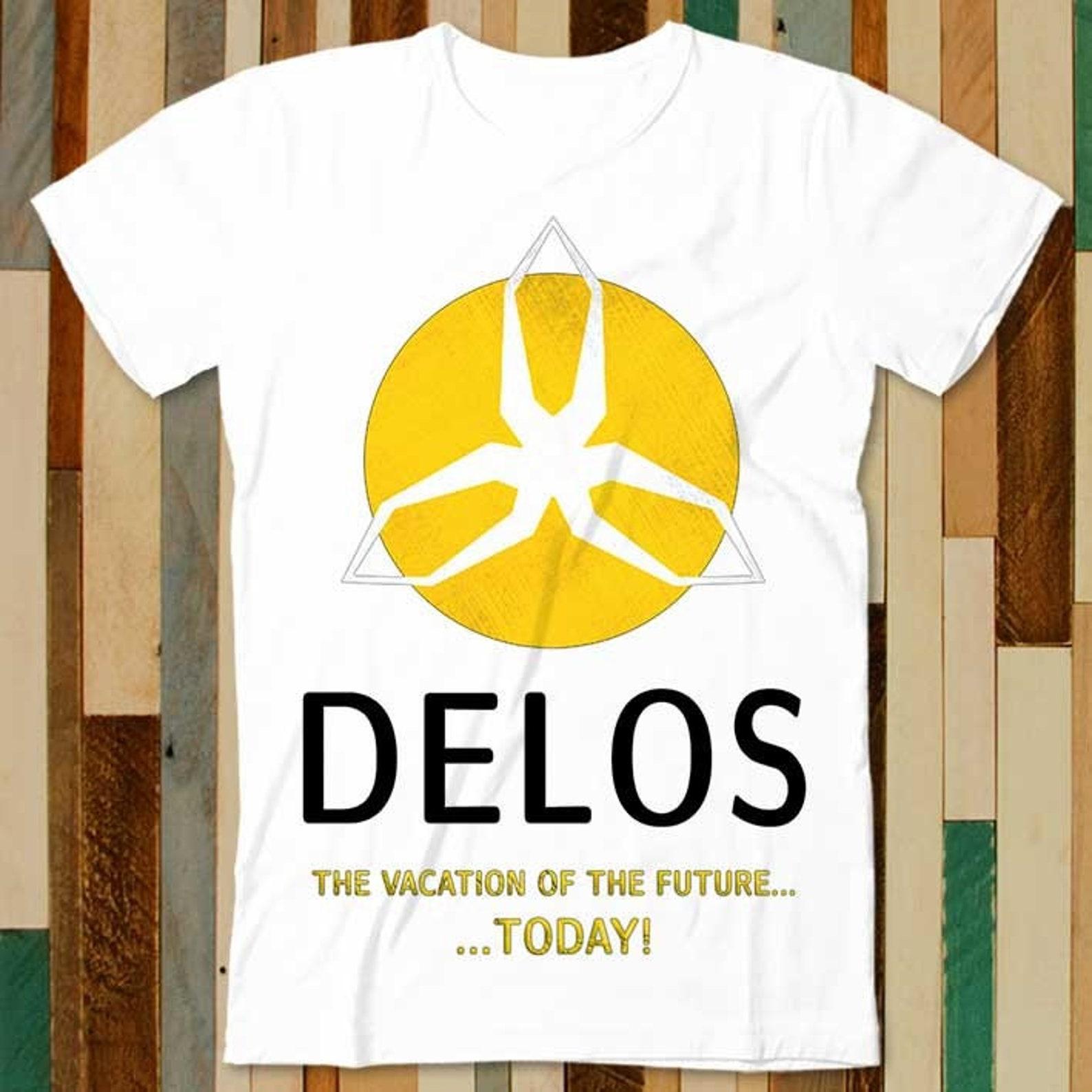 Delos Amusement Park Vacation of The West World T Shirt Adult Unisex Men Women Retro Design Tee Vintage Top A4972 4XL
