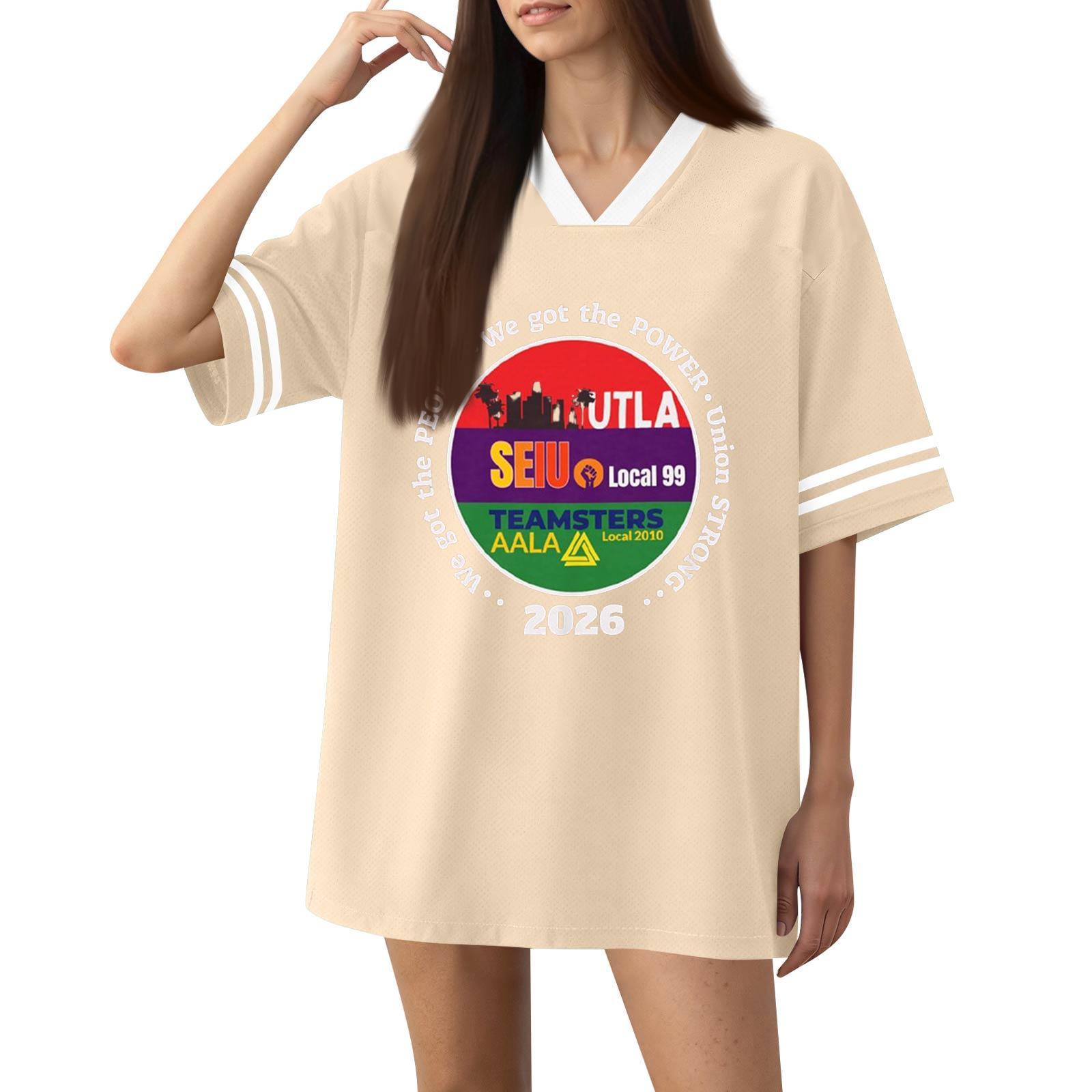 

Women s Fashion Short-Sleeved V-Neck Printed Sports T-Shirt L бежевый