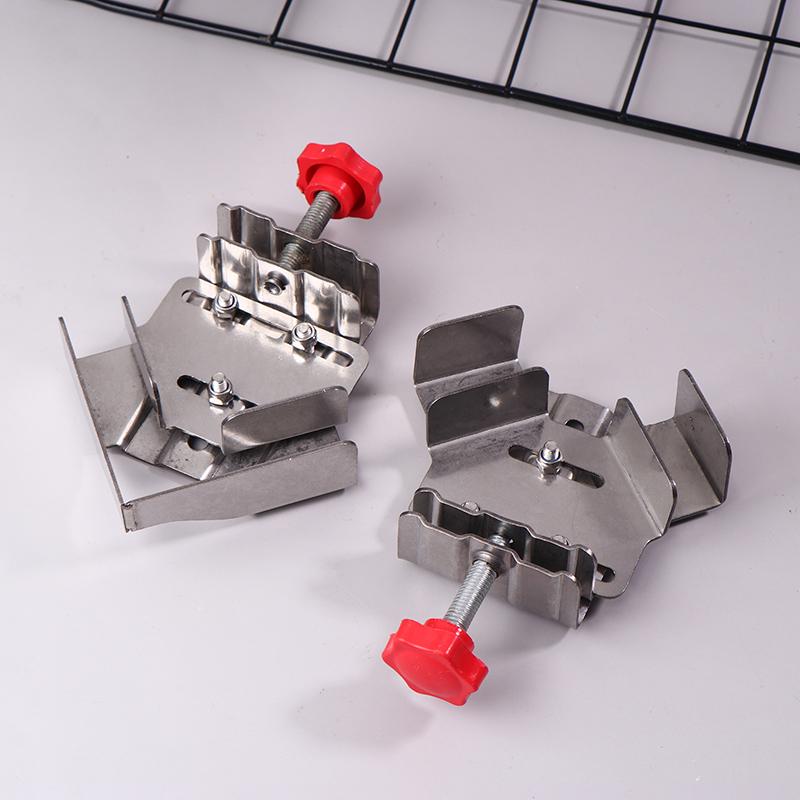 1pc Stainless Steel Right Angle Clamp 90° Quick Positioning Clamp Adjustable Swing Jaw For DIY Wood Panel Splicing