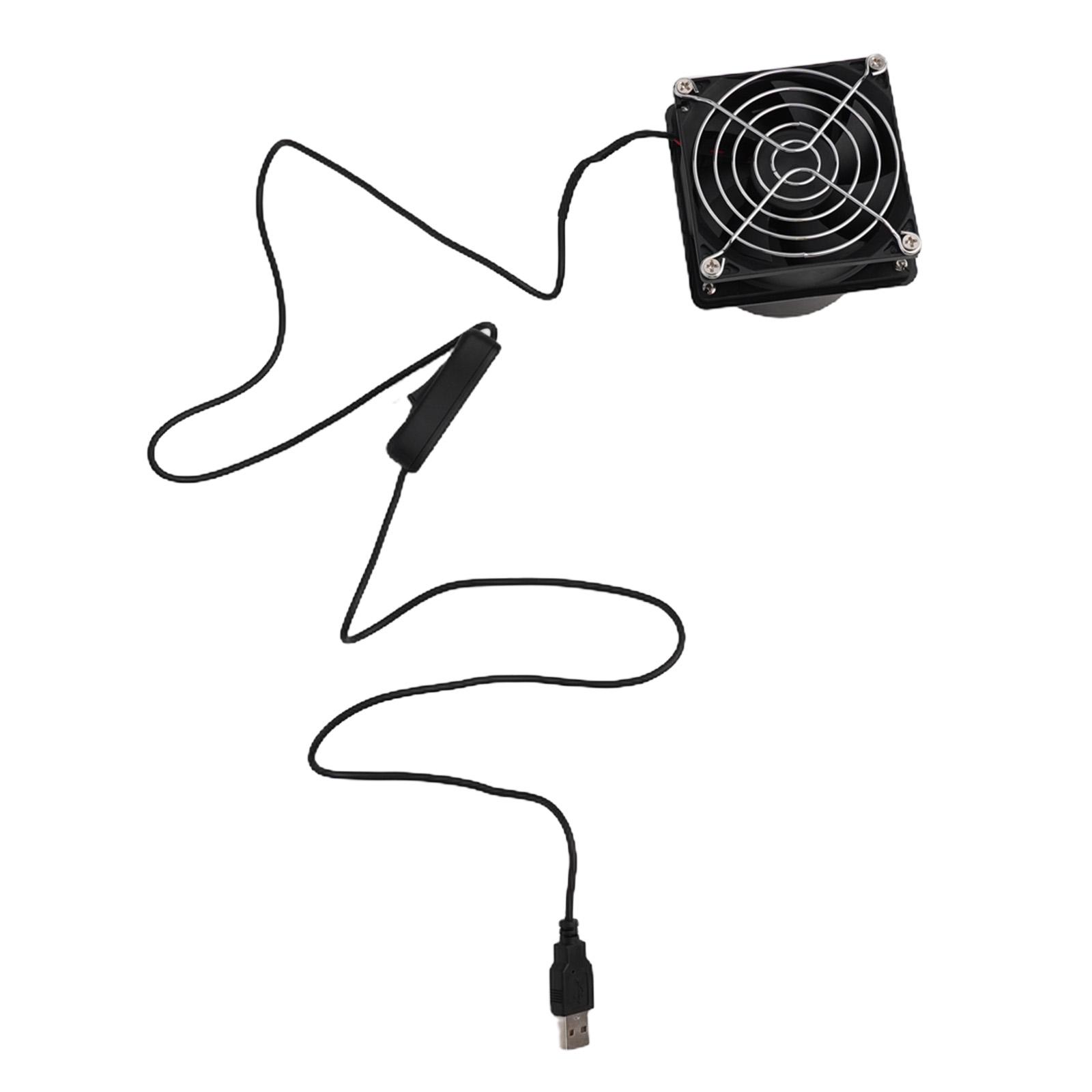 Air Circulation Fan Air Volume 44CFM Fan Duct Exhuast Fan Compact Size High-speed Sturdy And Practical USB Charging only fan