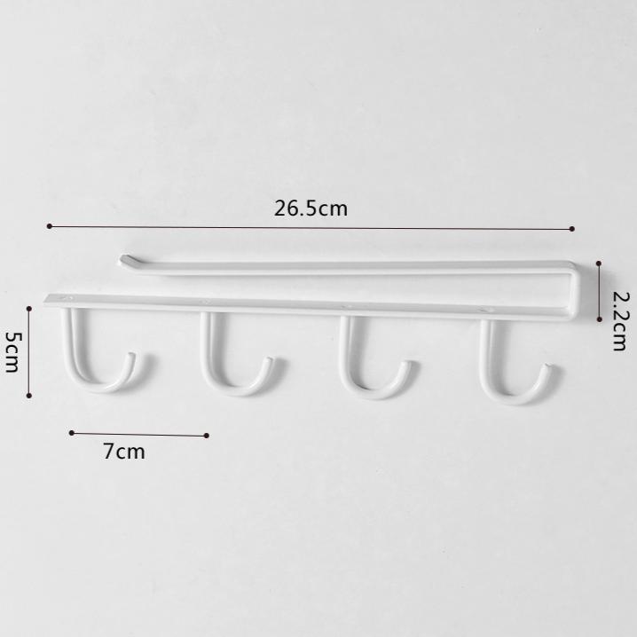 

Подставка для хранения кухонной посуды, держатель для стаканов без перфорации, крючок под шкафом, полка для хранения тряпок, металлические держатели для кружек