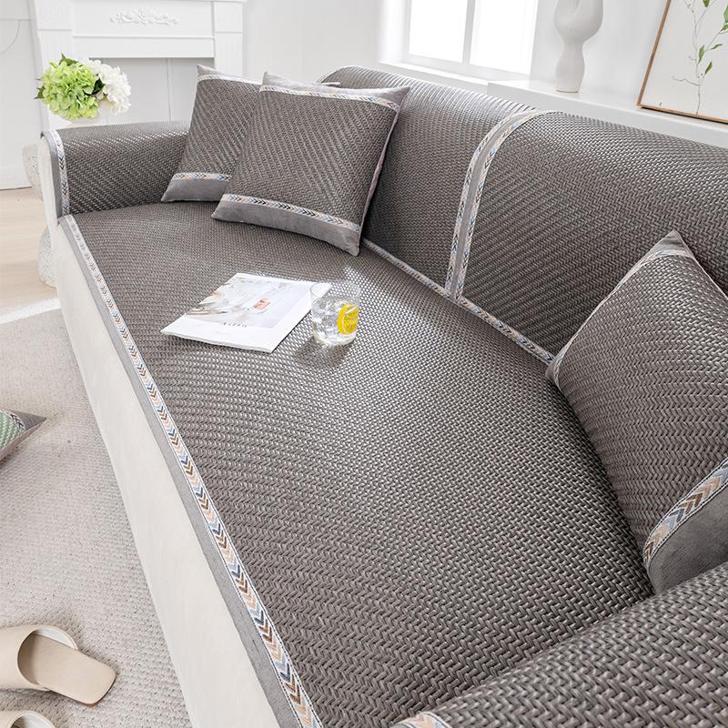 Strictly Selected Rattan Mat Sofa Cushion Summer Summer Mat Seat Cushion Non-Slip Sofa Cover Cold Cover Cloth Cool Cushion