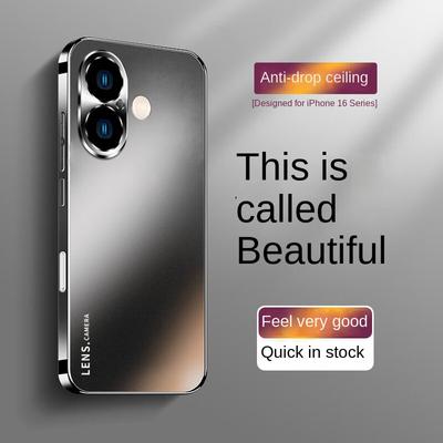 Nueva Funda Mate para iPhone 16 – Cubierta Protectora con Lente Electrochapada y Diseño a Prueba de Golpes Funda de Cuerpo Completo para iPhone 16promax