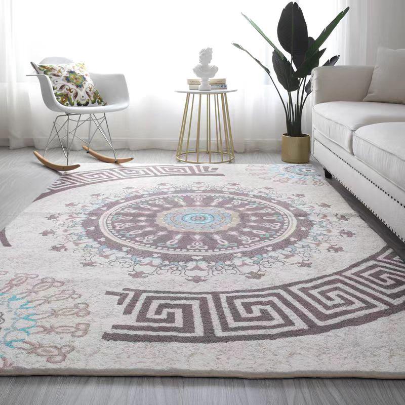 Nordic Minimalist Style Imitation Cashmere Carpet for Entrance, Living Room, Coffee Table, Bay Window, or Bedside