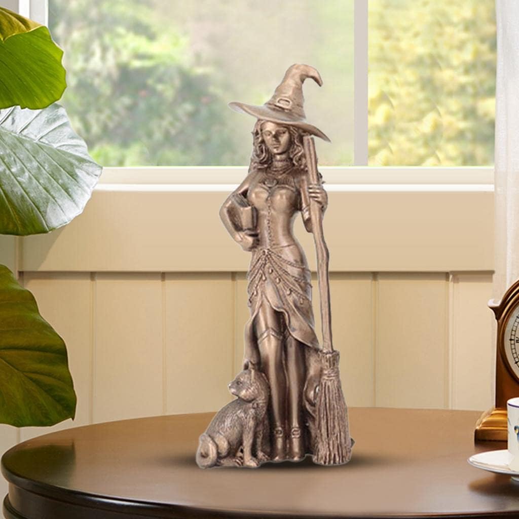 Abstract Witch Pentacle Characters Figurines Art Goddess Statue Home Desktop Decoration Crafts, 7x7x20cm