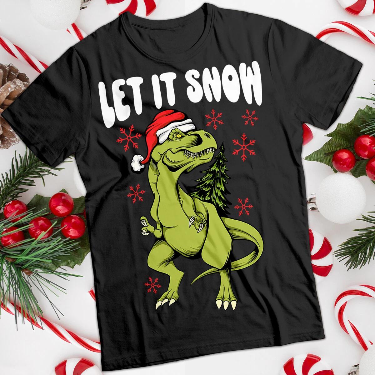 

Funny Dinosaur Christmas T-Shirt Tee #MC 100
