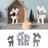 Reusable Countdown Molds Set Flexible Silicone Christmas Double Elk Mold for Epoxy Resin Festival Home Decoration