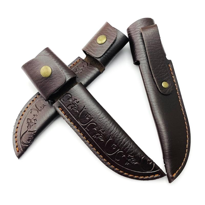 Leathers Knife Sleeve Durable Pouches Leathers Sheath Belt Pocket Knife Holder