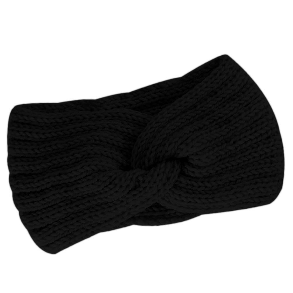 Ski Headband Tied Headwrap Vintage Girls/' Knit Ear Warmers White Ear Scarf