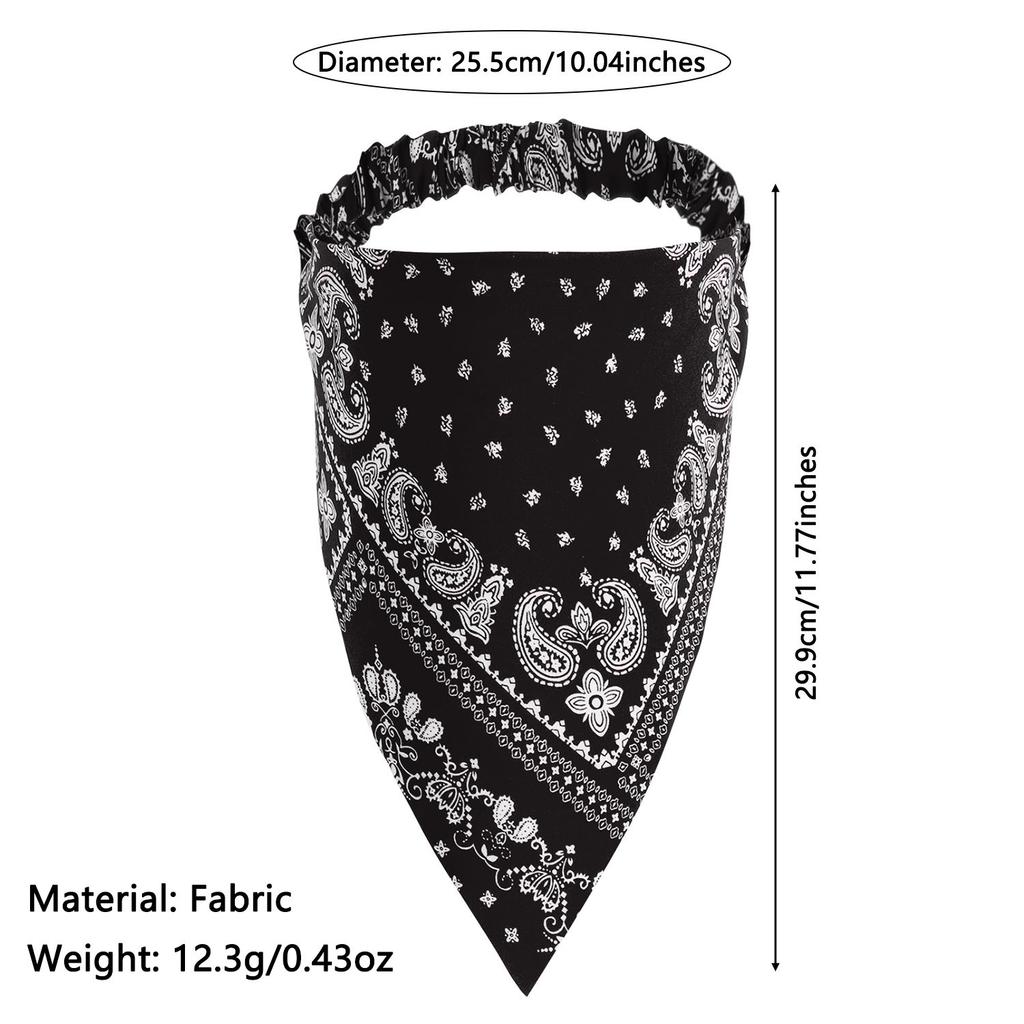 Foulard Turban Imprimé Floral pour Femmes Bandeau Élastique pour Cheveux Écharpe à Cheveux pour Femmes Foulard pour la Tête