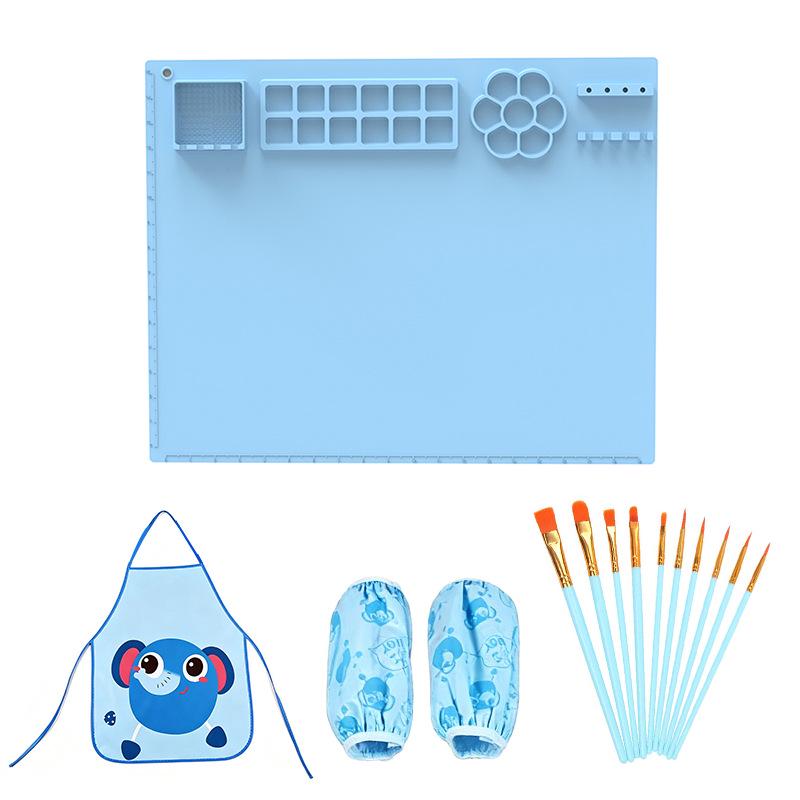 Washable Silicone Art Mat for Kids - Reusable DIY Doodle & Painting Palette
