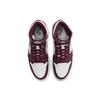 Air Jordan 1 Retro High OG Bordeaux Unisex Sneakers Red White Metallic-Silver 555088-611