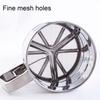 Stainless Steel Flour Sifter Hand Cranked Flour Sieve with Measurement Markings 3-Cup Capacity
