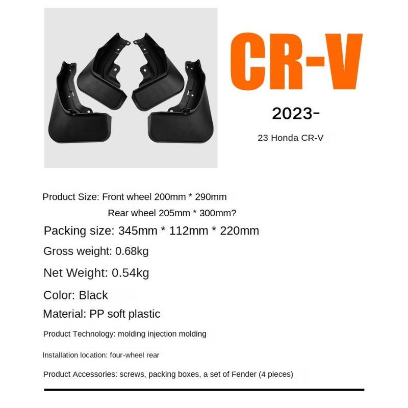 Applicable To Honda CR-V 2023 Modified Soft Splasher CR-V Car Front and Rear Tire Fender