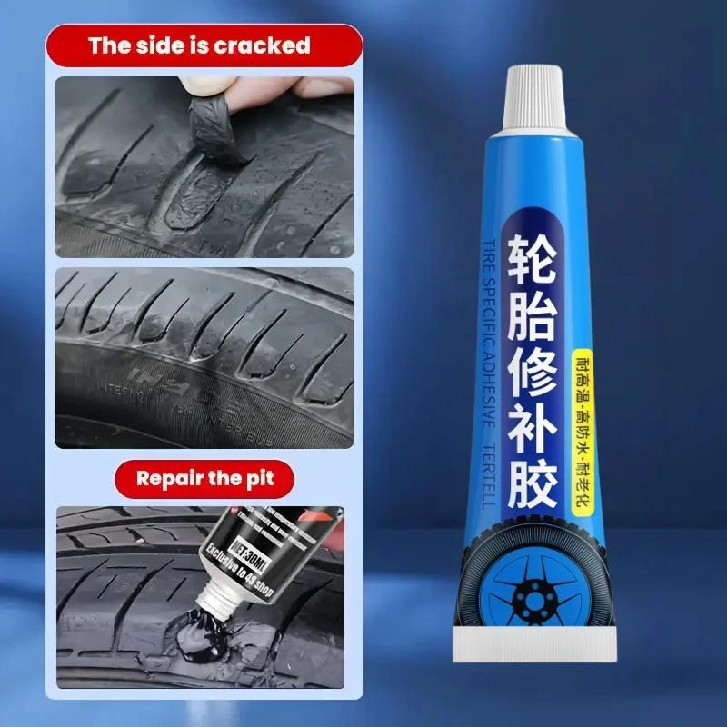 Tire Repair Glue Waterproof & High Temperature Resistant Black Sealing Waterproof And High-Temperature Resistant Repair Adhesive
