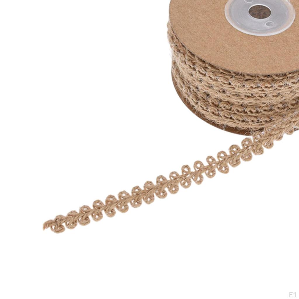 Jute Burlap Craft Ribbon Hessian Rope for Gift Wrapping