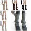 Solid Color Women's Foot Cover Retro Girl's Boots Heap Socks Ankle Warmer