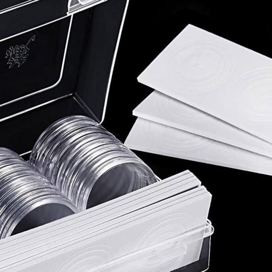 46mm Coin Protective Case Capsules Organizer Storage Box with Adjustable Pad