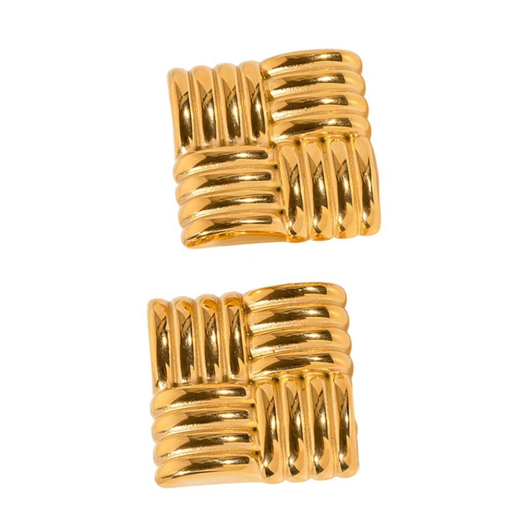 Retro Studs Earrings Geometric Ear Jewelry Stainless Steel Material Ear Pins Ear Pendant Perfect Gift for Women Girl