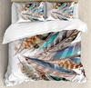 Peacock Bedding Set Peacock Tail Feathers Tropical Exotic A 3pcs Duvet Cover Set Bed Set Quilt Cover Pillow Case Comforter Cover