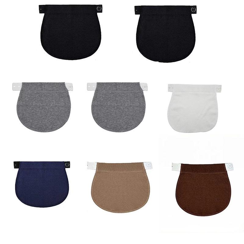 Elastic Cotton Maternity Waist Extender - Adjustable Belly Expansion Belt