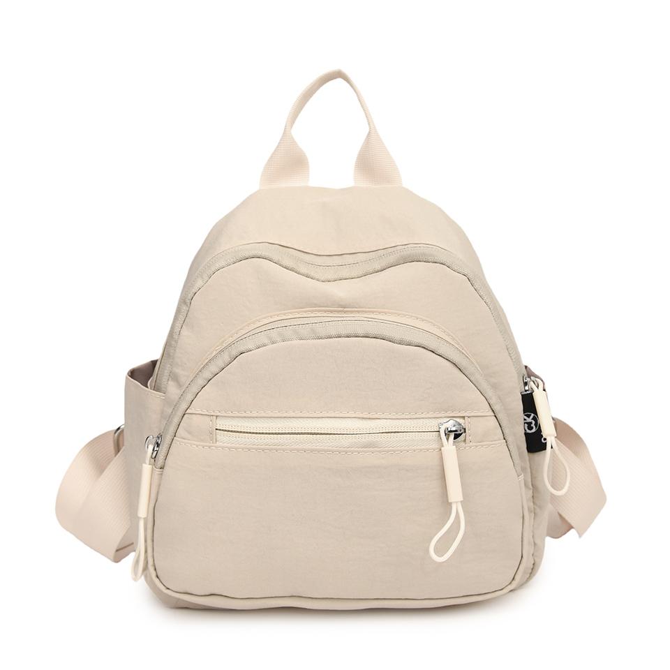 

Mini Womens Trend Nyl Backpacks Fashi Solid Color Female Small School Bags Rucksack For Teen Girls Fashi Casual Backpack