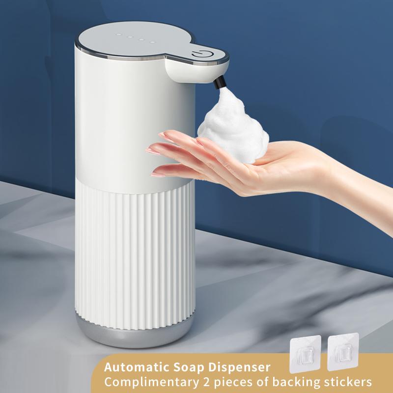 Automatyczny dozownik mydła Bezdotykowy dozownik mydła w piance 380ml USB akumulator elektryczny 4-poziomowy regulowany dozownik mydła w piance