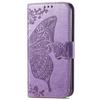 For iPhone 15 Pro Max Stand Wallet Case Butterfly Imprinted PU Leather Protective Phone Cover