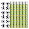12 Stück Fußball-Bleistifte mit Radiergummi-Set Fußball-Thema Bleistift-Schreibwaren für Schüler Büro Schule Klassenzimmer HB