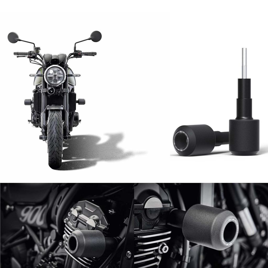 Yoothi Compatible Engine Guard Crash Bar for Kawasaki Frame Impact and Fall Prevention Pads for Z900/Z900RS (2017-2021) - High-Waist Guard,