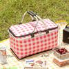 Outdoor Large Capacity Picnic Bag With Thick Aluminum Foil Food Insulation For Camping And Car Travel