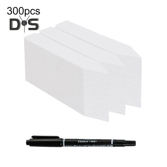 4-calowe etykiety do roślin, plastikowe etykiety z nazwami roślin, wielokrotnego użytku, paliki do etykietowania roślin z pisakiem do sadzonek, kwiatów, ziół, warzyw