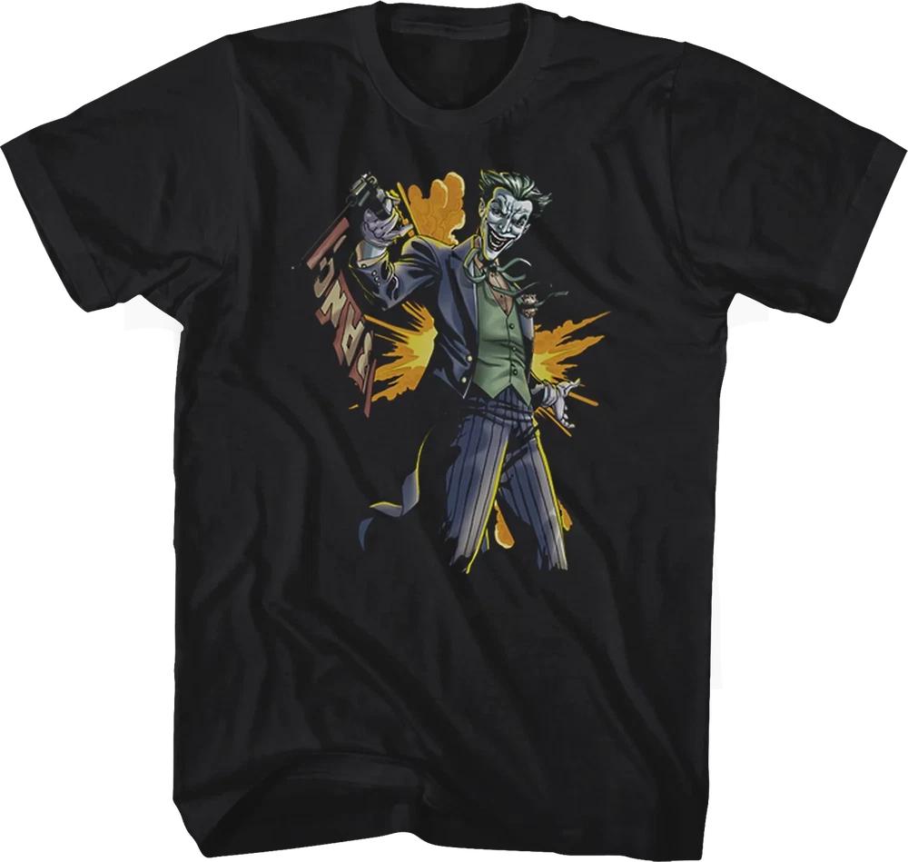 Comics Joker Bang Black TShirt S