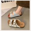 Thick-soled Boken Slippers Women's Summer Fashion Shoes Flip-flops Half-slippers