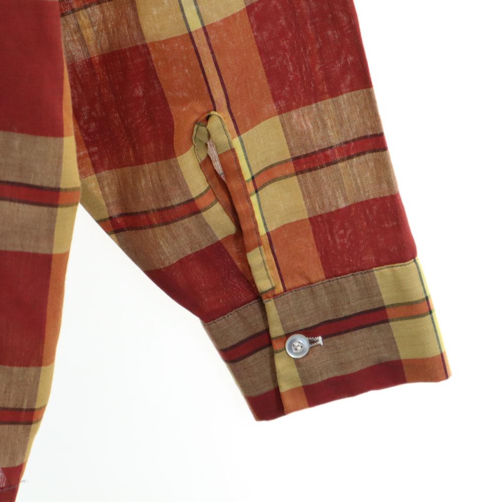 Sears 60s Vintage Box Cut Check Pattern Long sleeve shirt L Biggs Men's Used