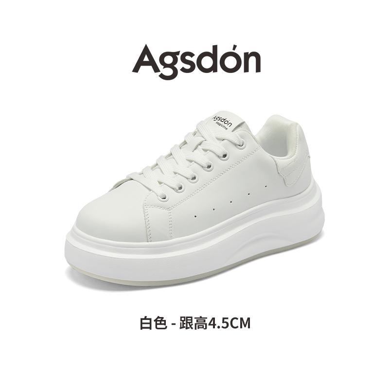 Augustine small white shoes women's 2025 new autumn fashion student board shoes platform wormwood insoles casual shoes