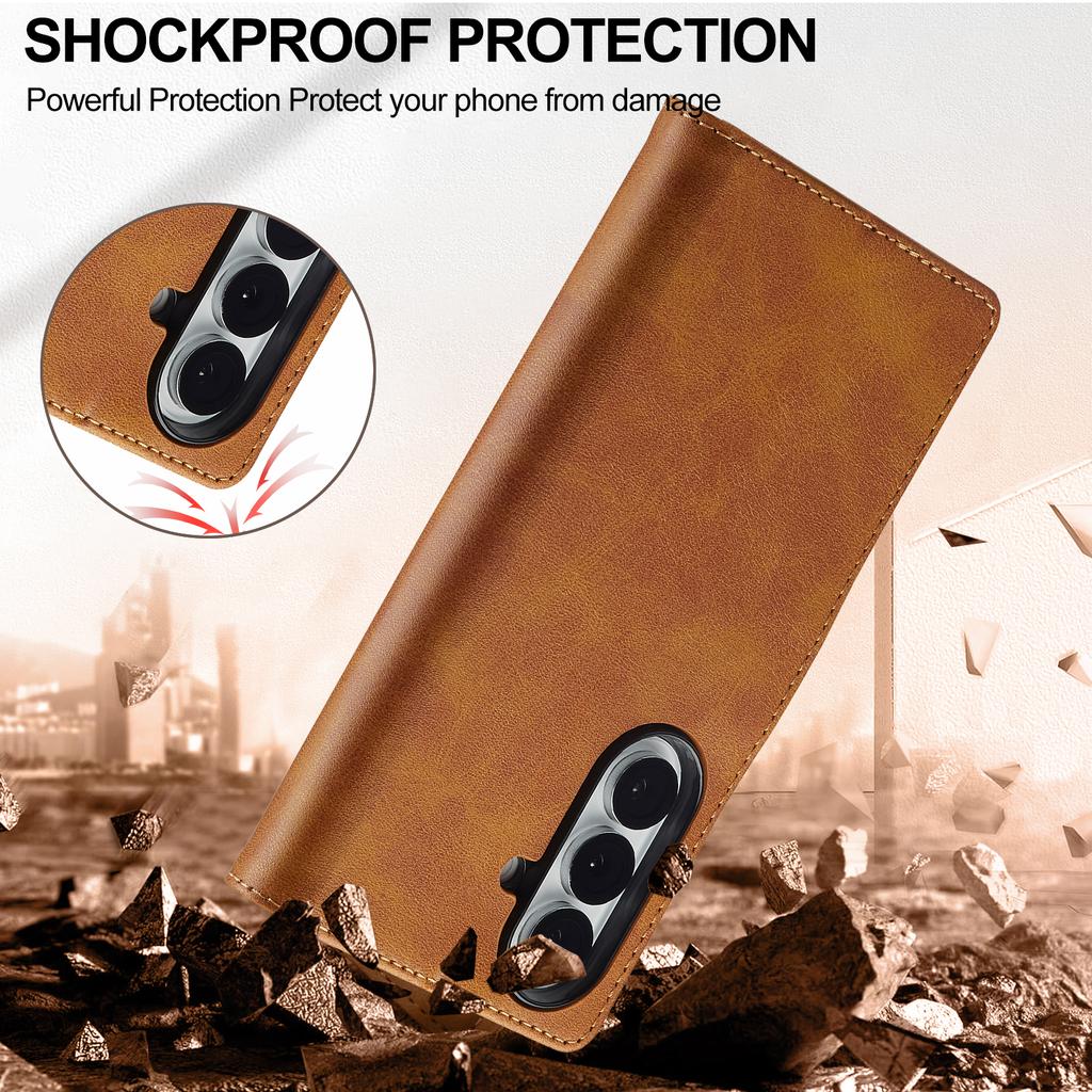 Luxus Business Magnetkartenfach Geldbörse Leder Handyhülle für Samsung Galaxy Z Fold 7 6 5 4 3 Buch Dünne Tasche Ständer Abdeckung