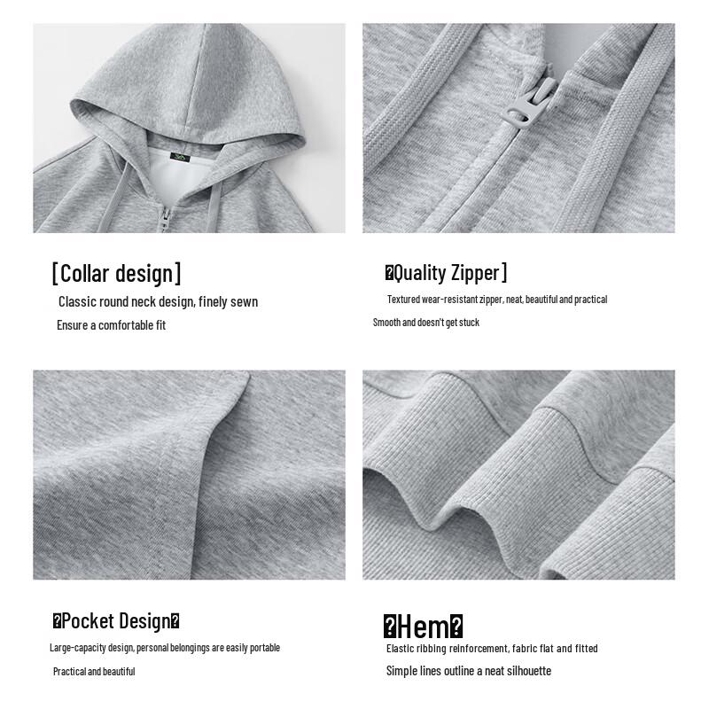 Fingercroxx Men's Korean Style Hooded Cardigan Sweatshirt