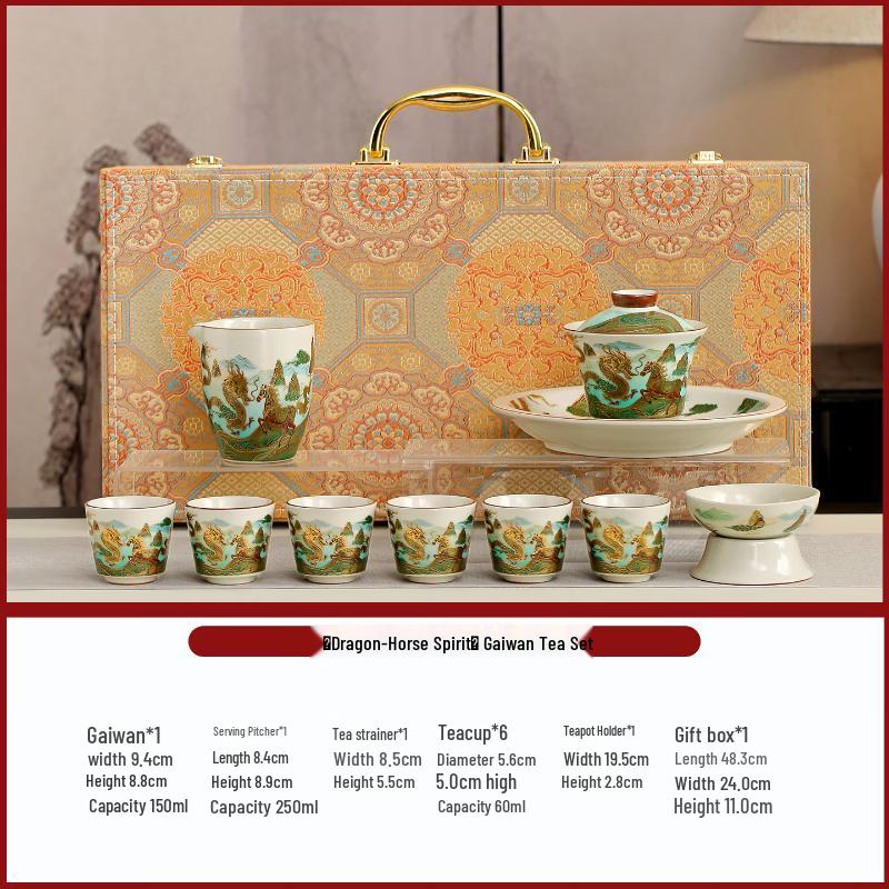 Dunhuang Retro Kung Fu Tea Set