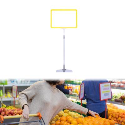 Adjustable Sign Holder Floor Stand Note Reusable, Store Tag, Versatile Frame