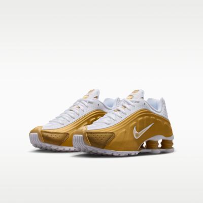 Nike Shox R4 Μεταλλικό Χρυσό Λευκό (Γ.Σ)