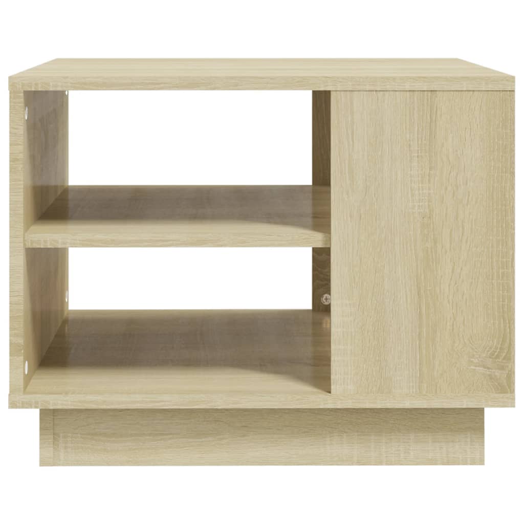  Coffee Table, Sonoma Oak, 55x55x43 Cm, Wood-based Material