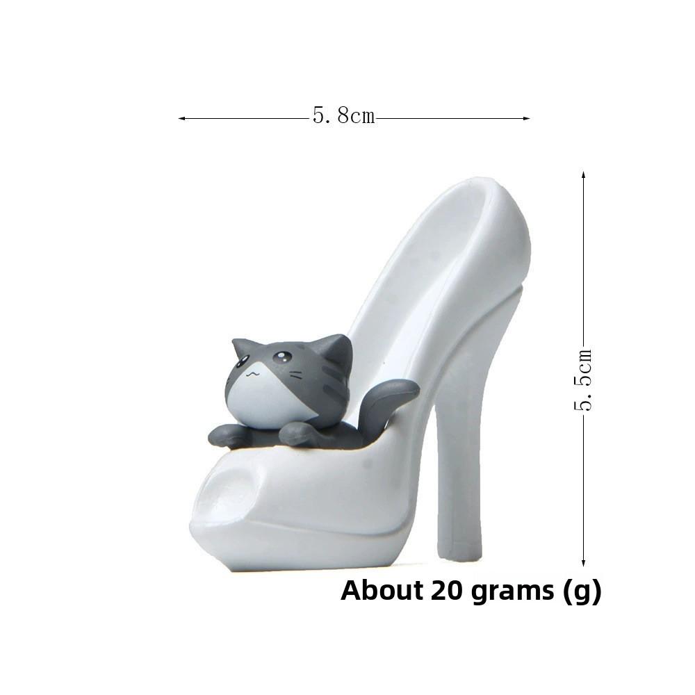 

Чии Сладкий Дом Туфля на Высоком Каблуке Микроландшафтный Декор Для Подарка Мультяшным Коллекционерам White Gray Cat